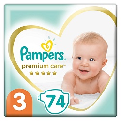 Подгузники Pampers Premium Care 3